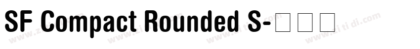 SF Compact Rounded S字体转换